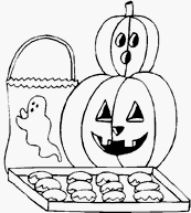 coloriage sucreries d halloween